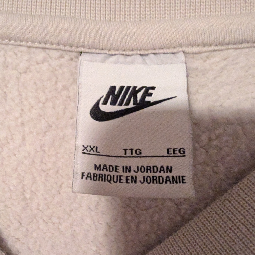 Nike Cream Pullover Sweatshirt Sweater Size XXL - Picture 4 of 6